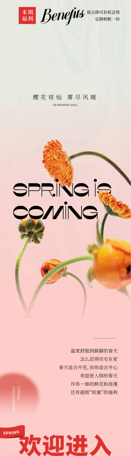 编号：20230307101643766【享设计】源文件下载-春天清新氛围花朵公众号长图