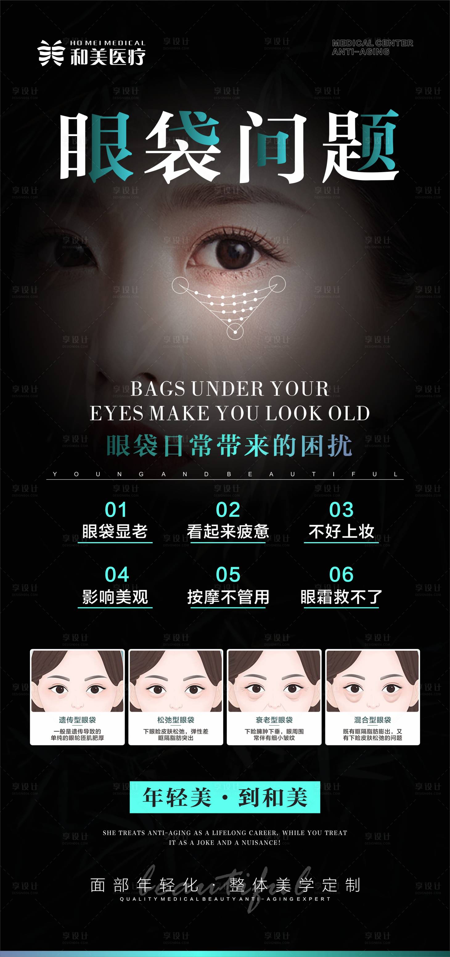 源文件下载【眼袋问题科普海报】编号：15120015636136954