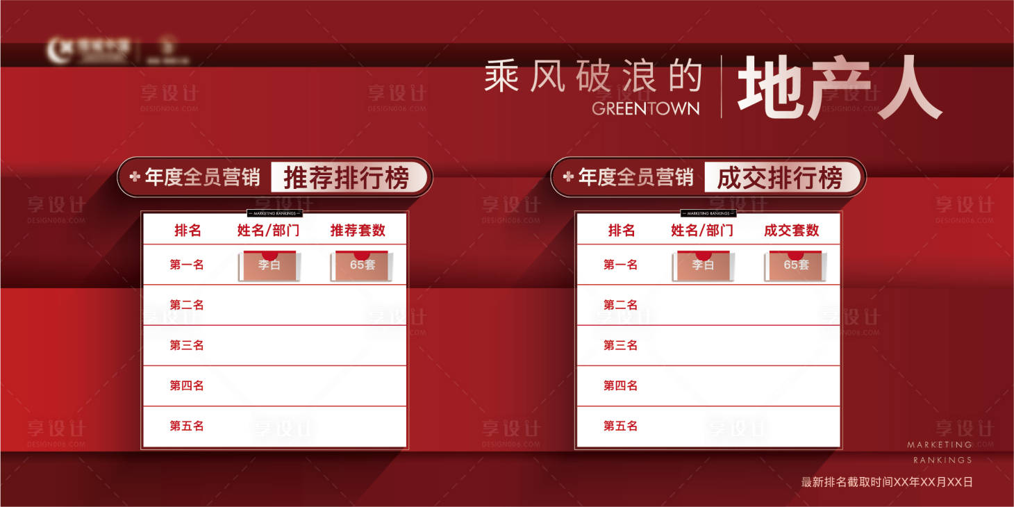 源文件下载【享设计】搜索编号：13730015175988690【红色销冠龙虎榜排行榜展板】