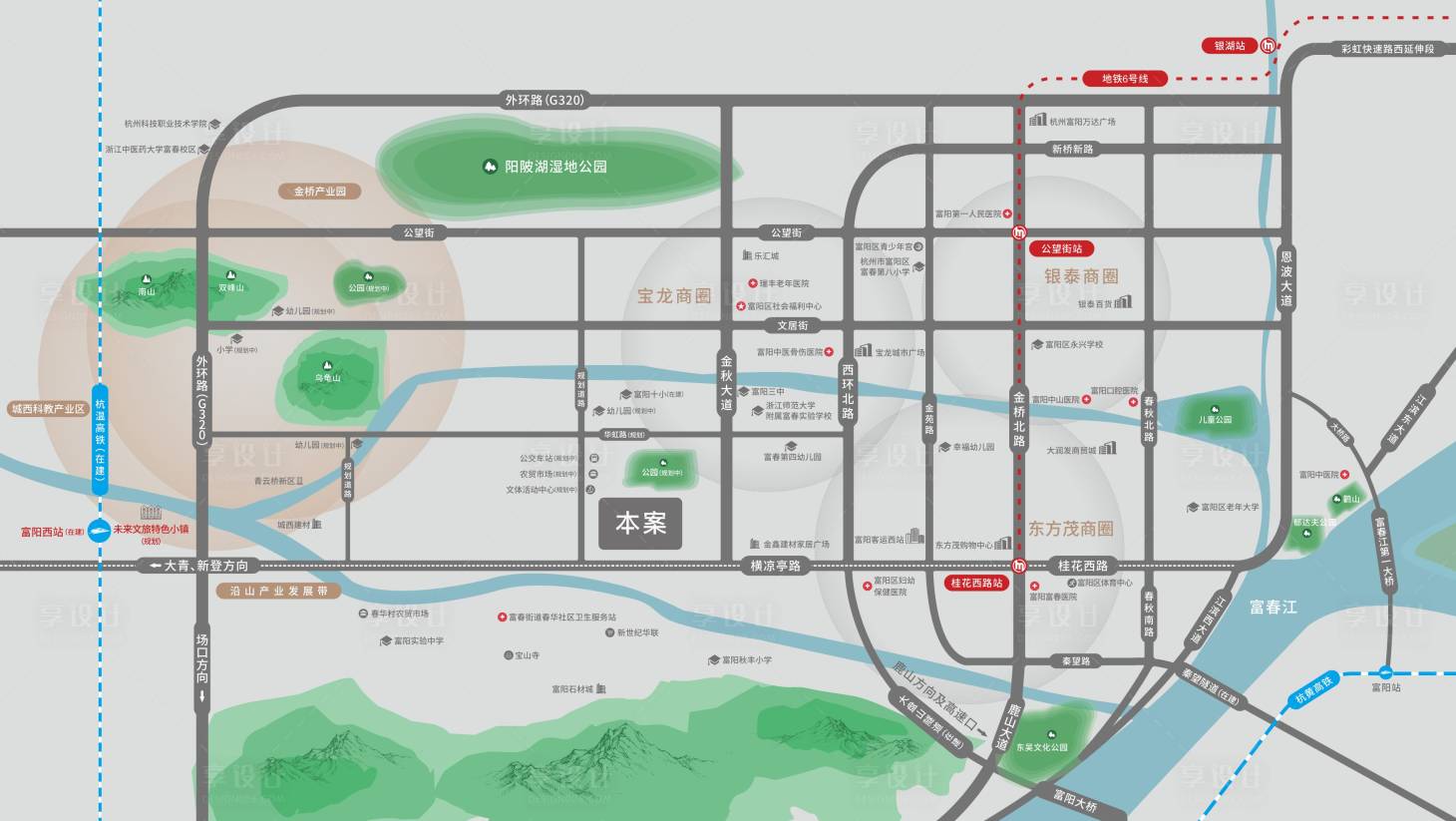 源文件下載【享設計】搜索編號：95490015600493899【區位圖淺色】