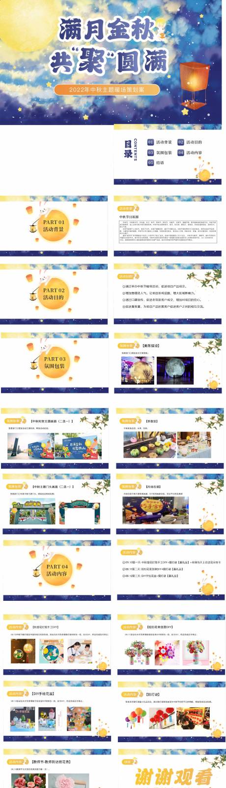 源文件下载【享设计】搜索编号：52620015532184596【满月金秋共聚圆满PPT】