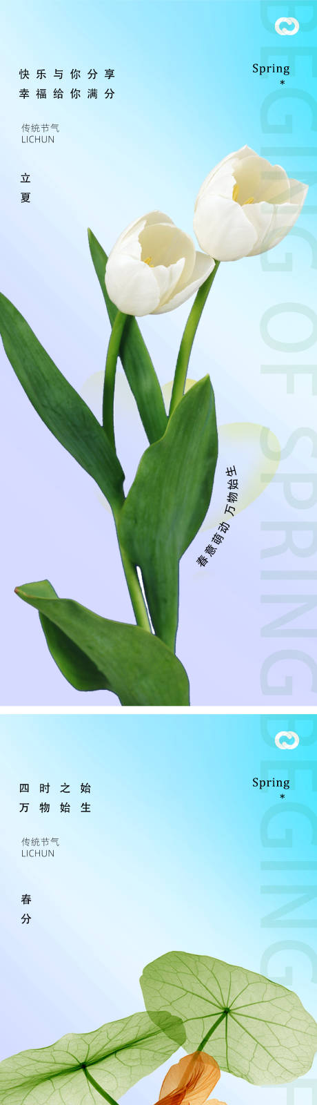 源文件下载【享设计】搜索编号：88470015290081884【春分立夏节气简约海报】