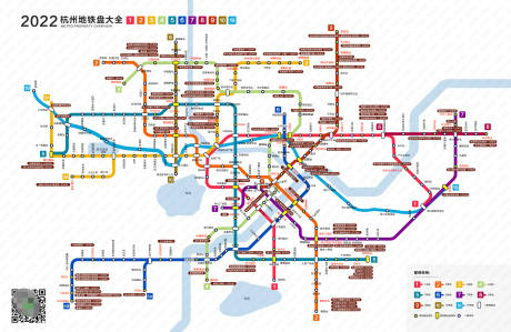 杭州地铁线路图广告展板