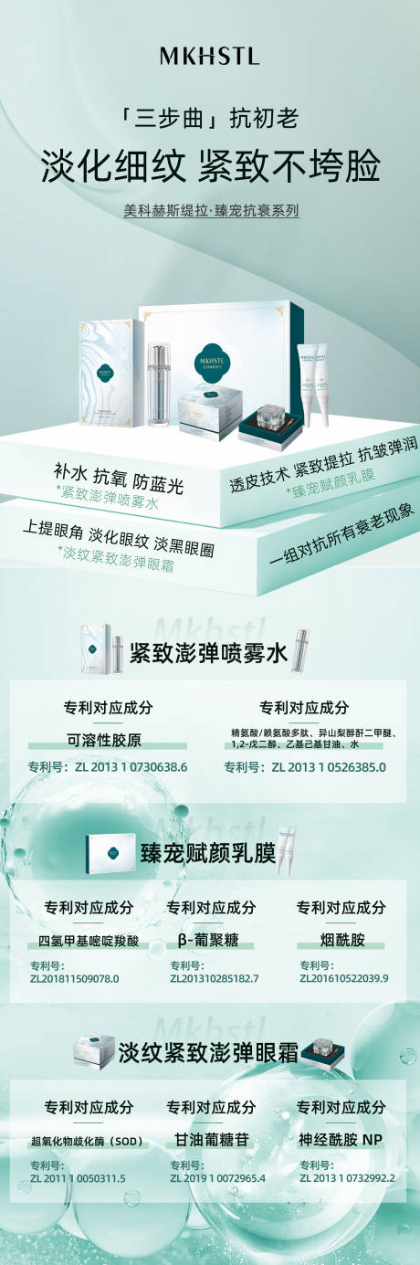 源文件下载【抗衰护肤品成分长图海报】编号：34520015658341133