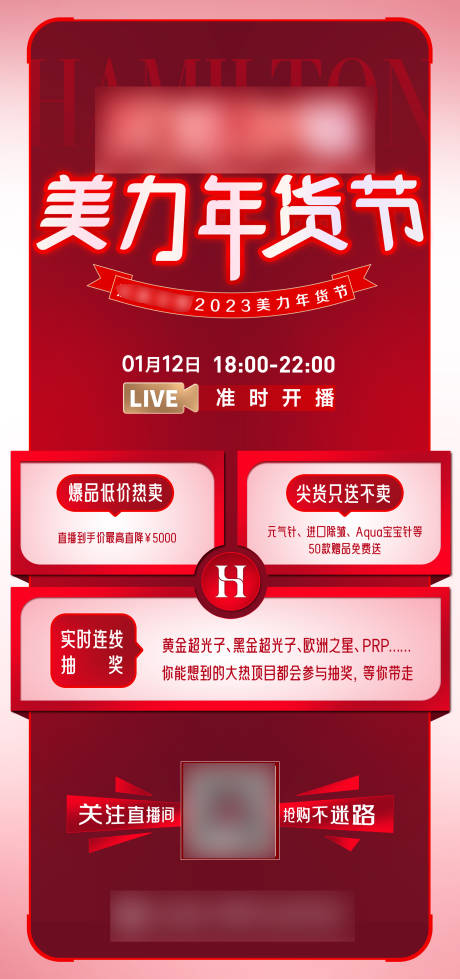 源文件下载【医美年货节海报】编号：36390015397364322