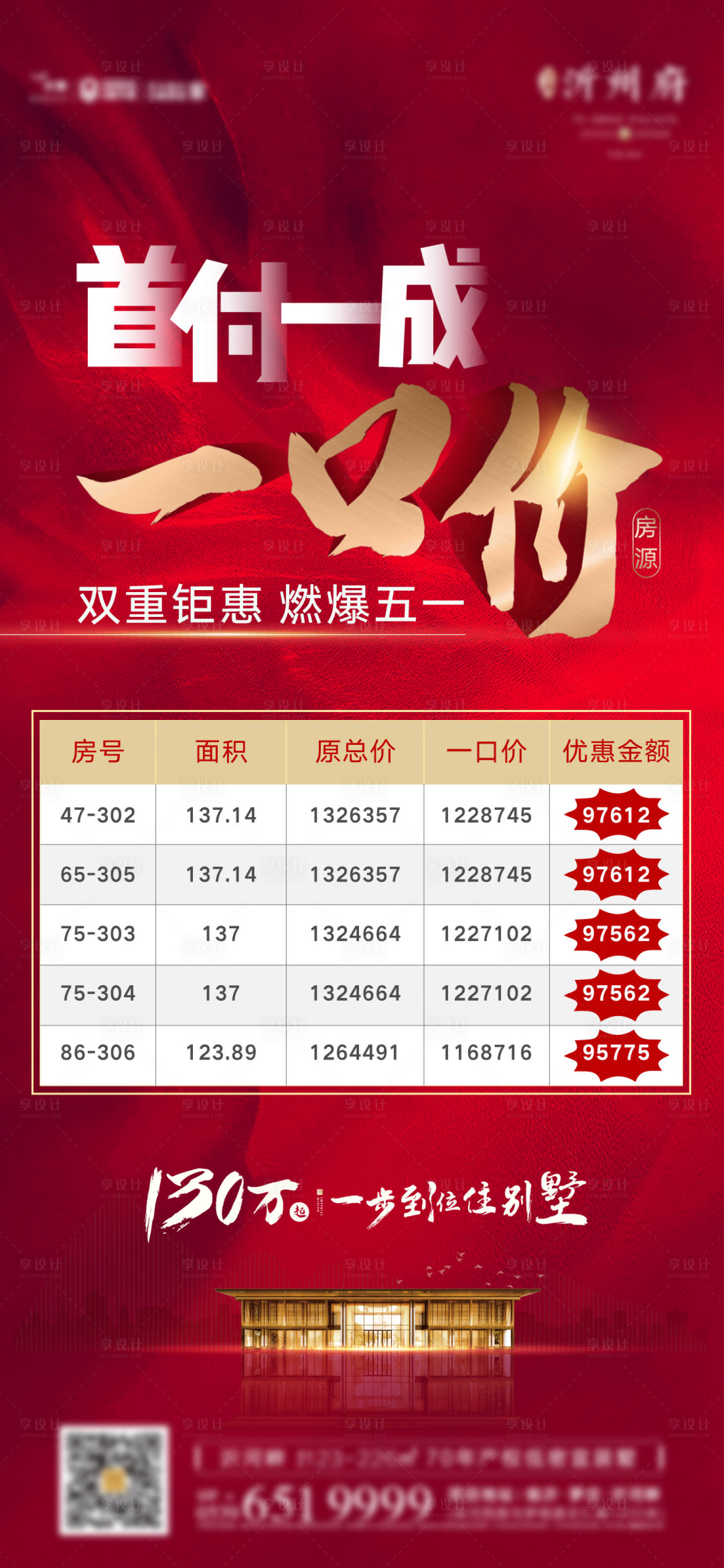源文件下载【享设计】搜索编号：55010015480076007【地产一口价房源海报】