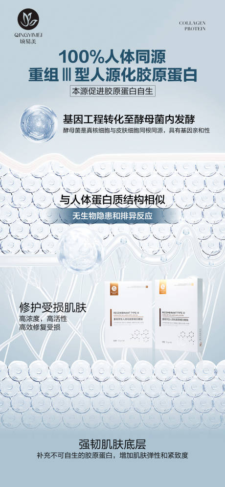 源文件下载【享设计】搜索编号：38130015602788886【轻医美胶原蛋白海报】