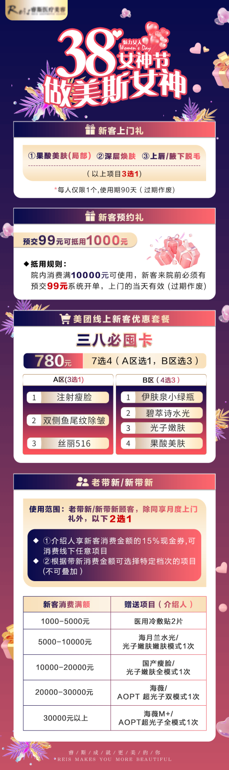 源文件下載【享設(shè)計(jì)】搜索編號：47410015584289835【醫(yī)美38女神節(jié)節(jié)活動長圖】