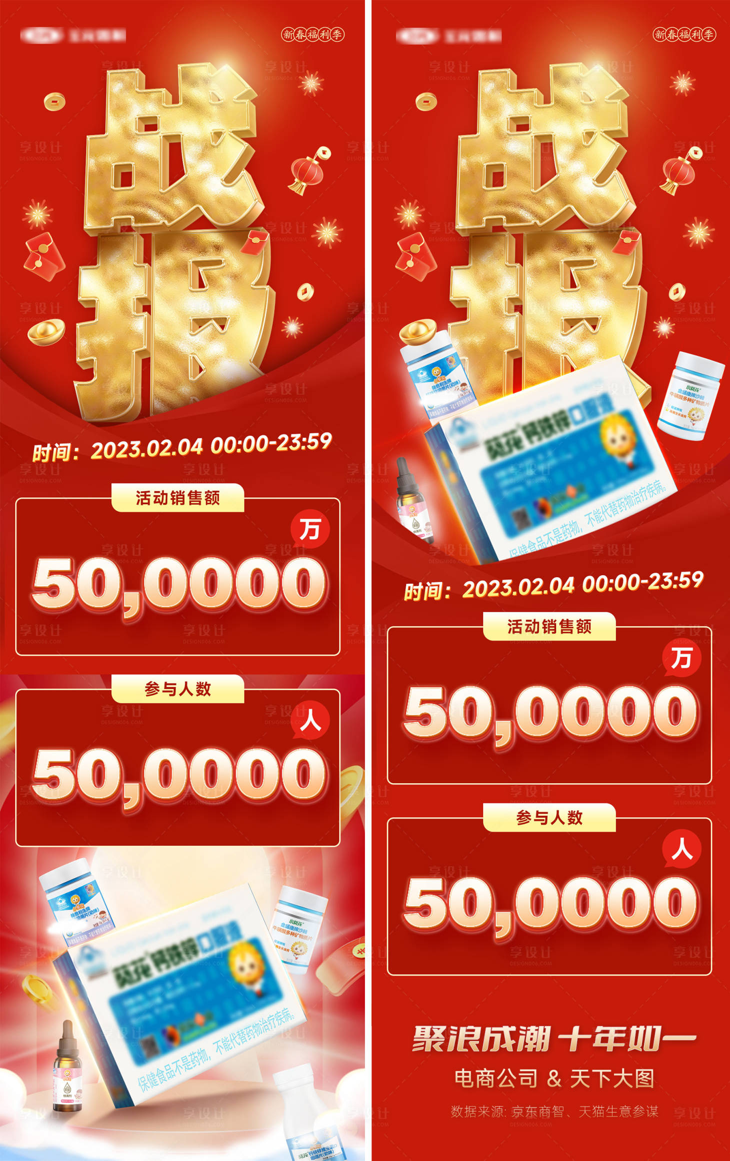 源文件下载【新春战报长图海报】编号：21820015123779531