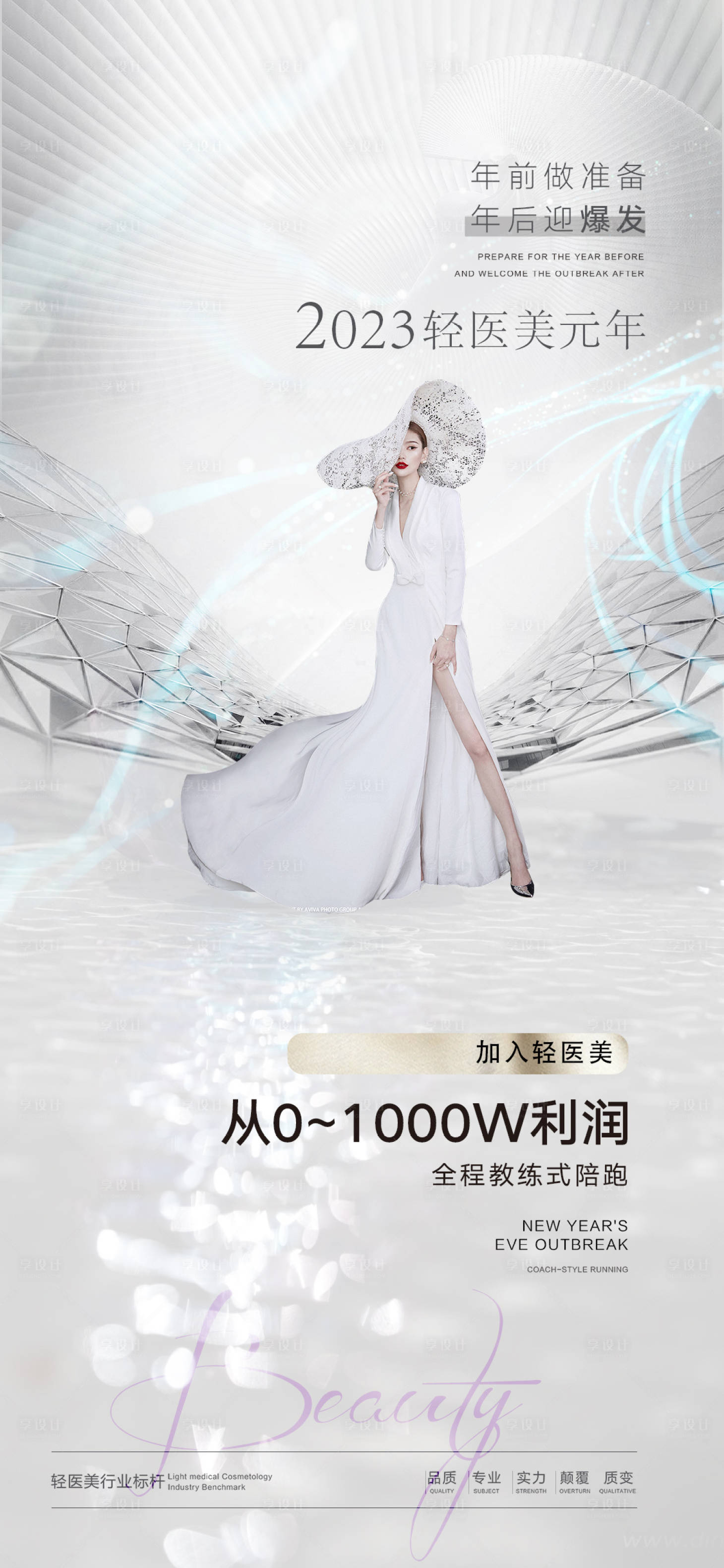 源文件下载【享设计】搜索编号：28990015388234580【医美促销简约海报】