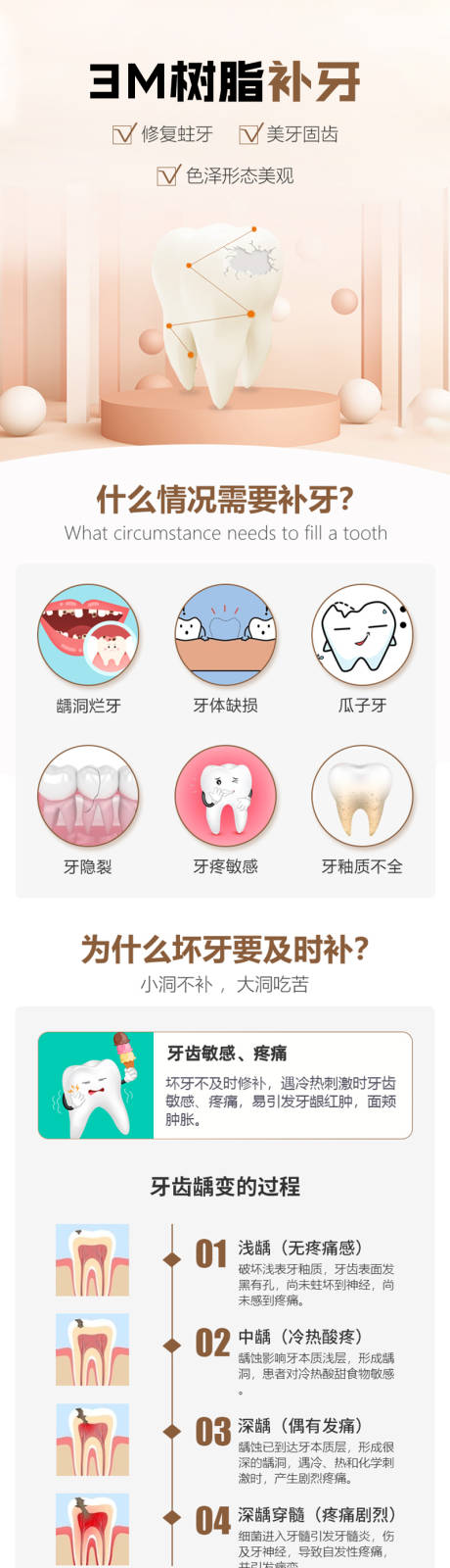 医疗口腔牙齿矫正种植3M树脂补牙专题
