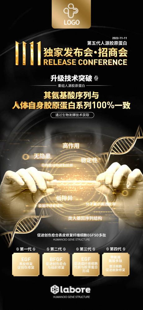 源文件下载【美业发布会造势海报】编号：19120015319472041