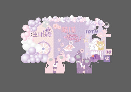 源文件下载【女孩生日美陈】编号：30670015759668509