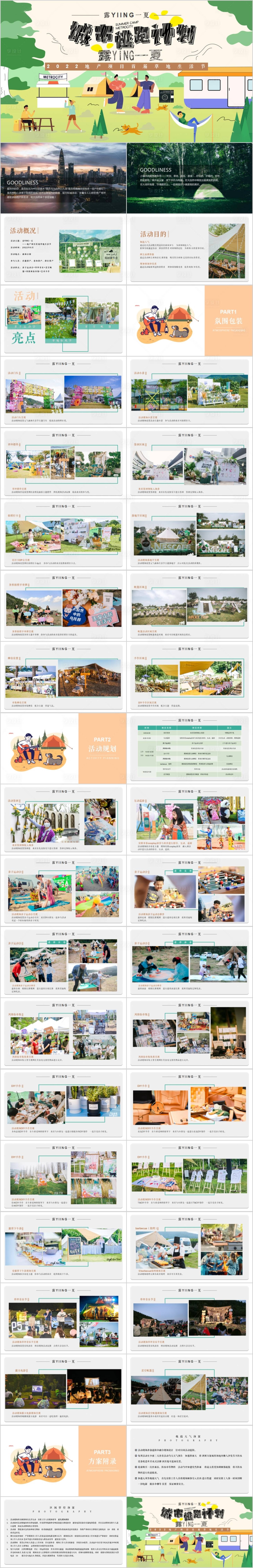 源文件下载【享设计】搜索编号：58660015424867966【地产首届草地生活节主题活动方案PPT】