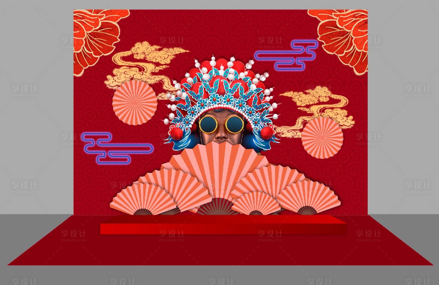 源文件下載【享設計】搜索編號：66880015418257682【新春潮流合影區】