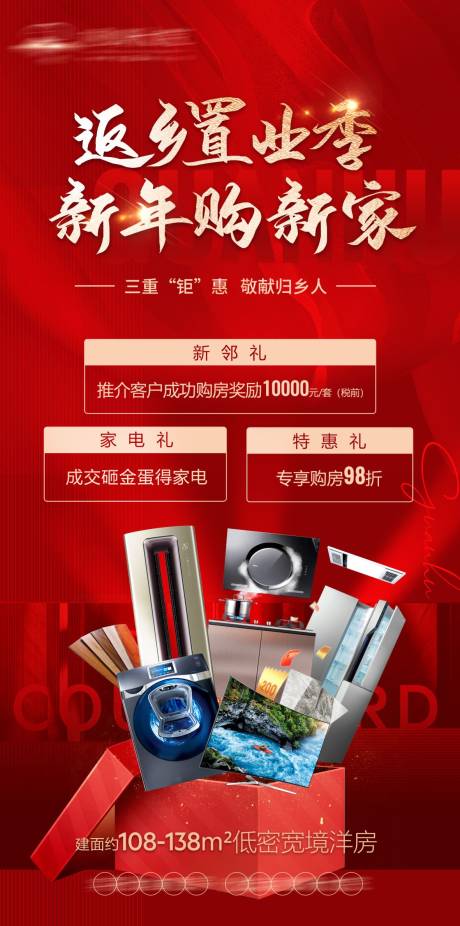 源文件下载【地产返现置业抽奖海报】编号：18690015503909615
