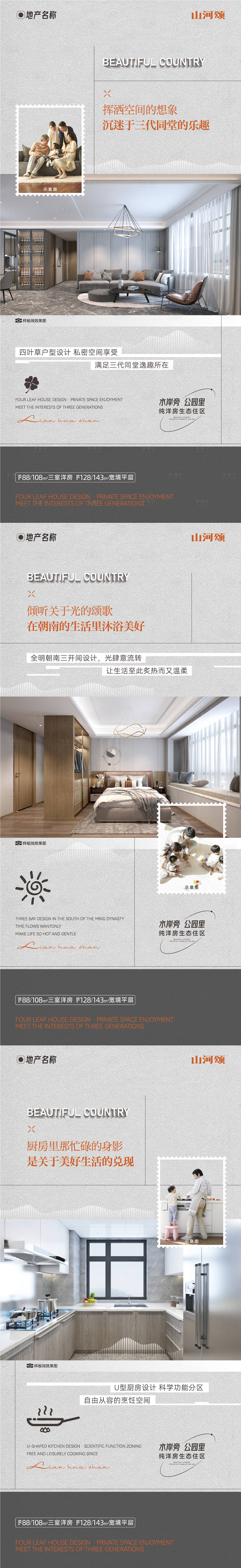 源文件下载【地产户型系列海报】编号：98550015558887332