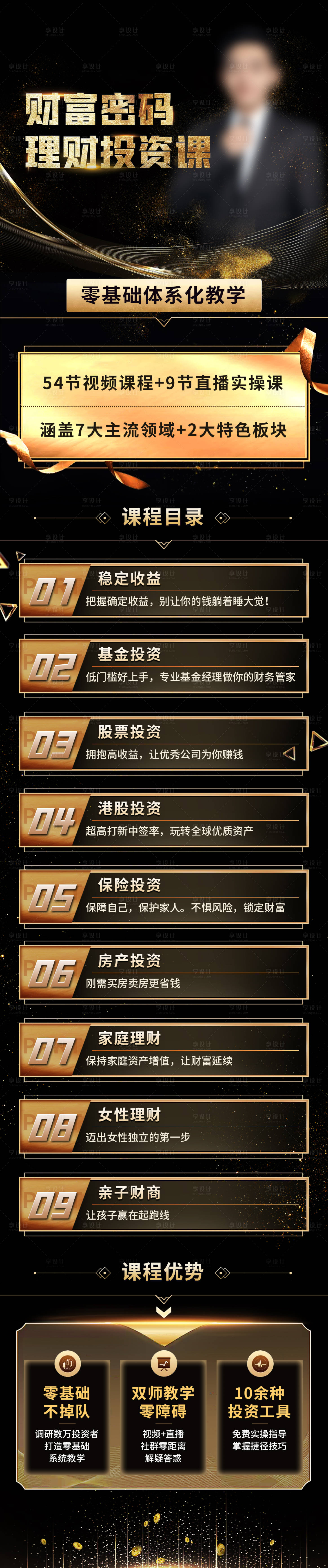 源文件下載【黑金色金融投資長圖】編號：45440015754228097