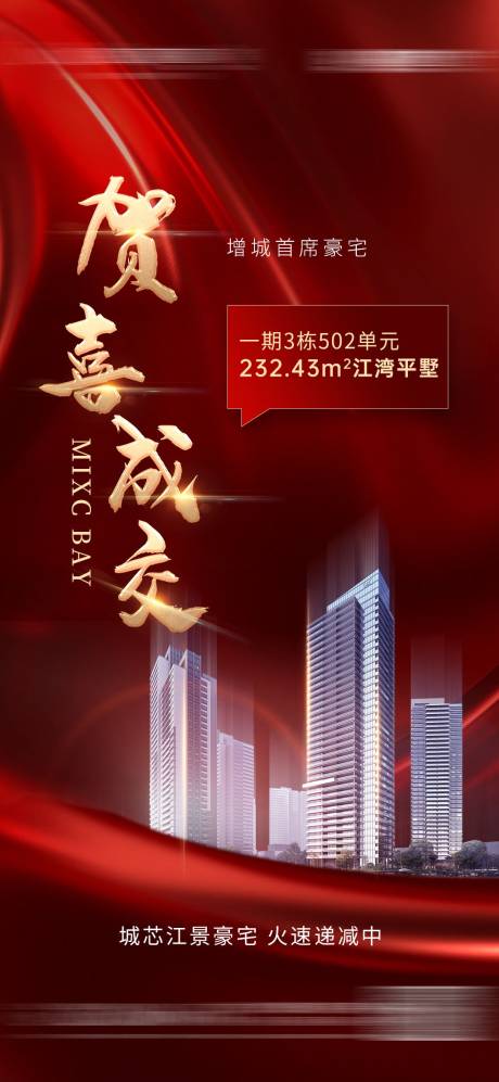 源文件下载【祝贺海报】编号：22040015594178257