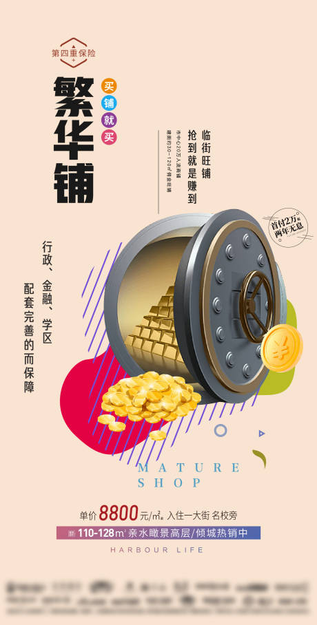 源文件下载【房地产商铺价值点海报】编号：20230301154714586