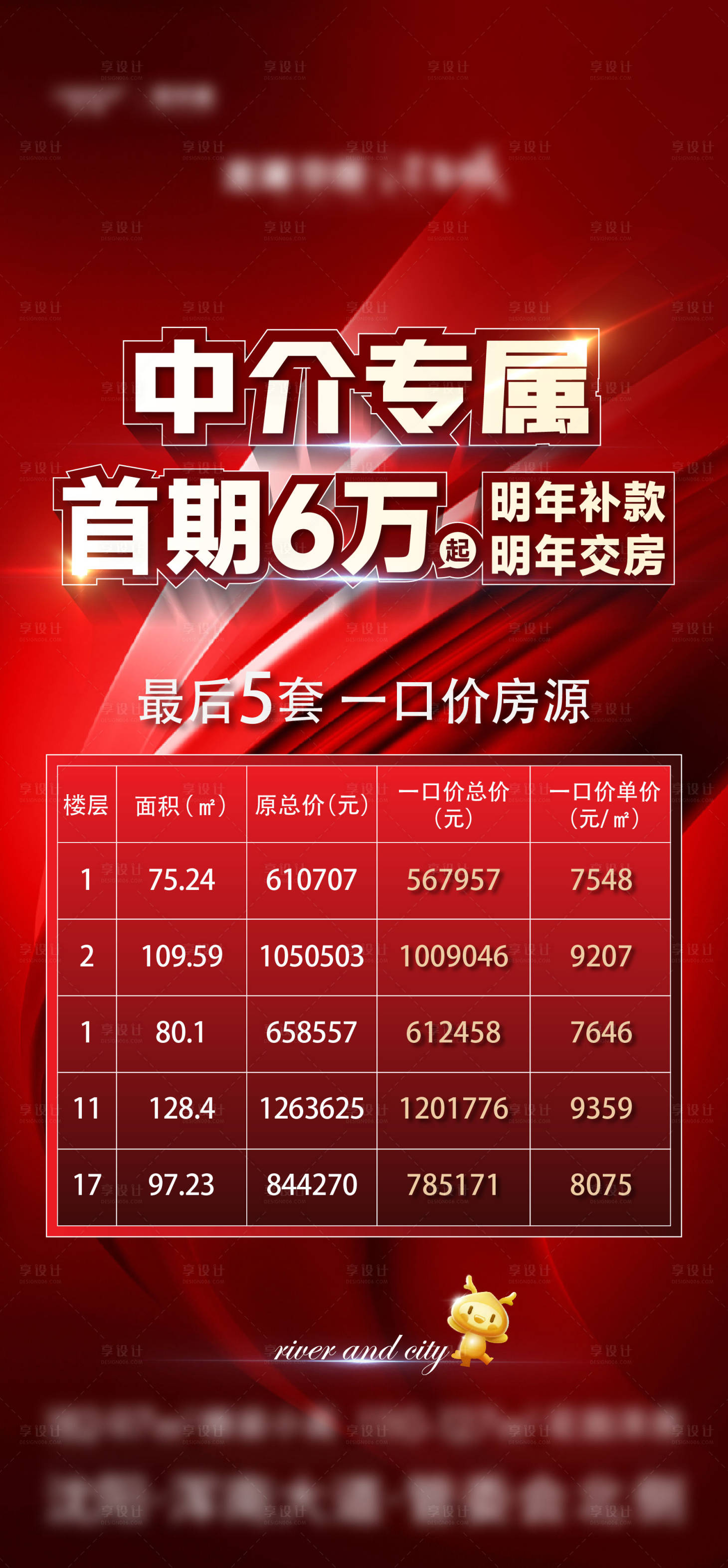 源文件下載【享設計】搜索編號：64460015727653576【地產特價房紅金海報】