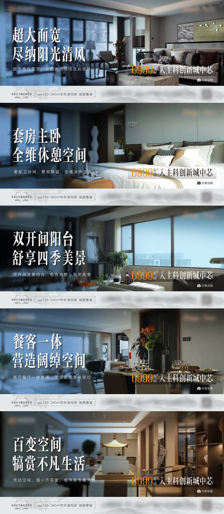 源文件下载【地产样板间户型价值点系列海报展板】编号：93900015579971145