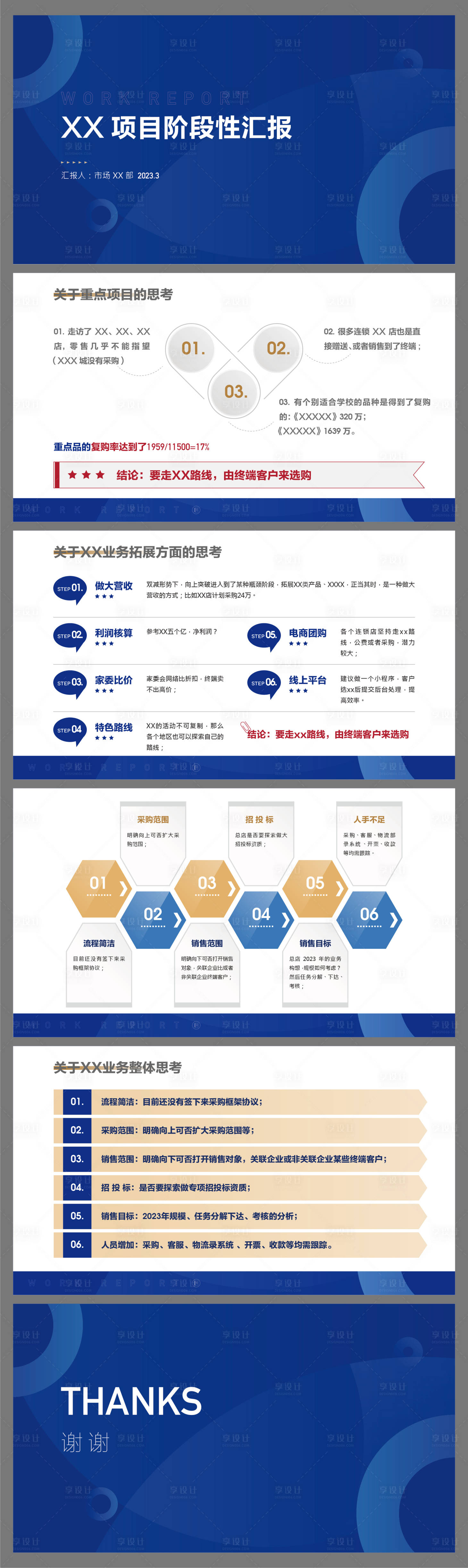 源文件下载【蓝色商务阶段性汇报PPT】编号：20230310143956421