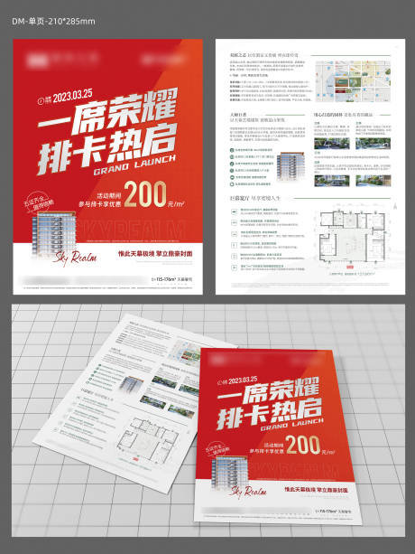 源文件下载【房地产认筹政策DM宣传单】编号：20230323142821008