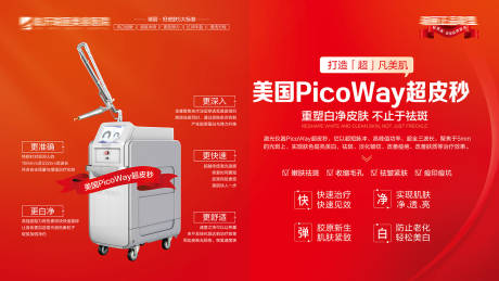 美国PicoWay超皮秒海报展板-源文件【享设计】
