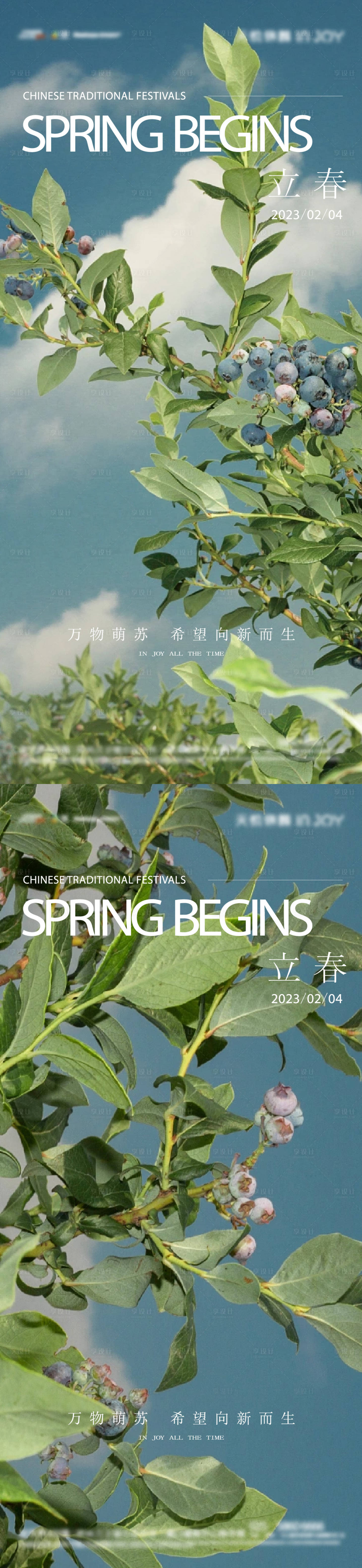 源文件下载【立春系列海报】编号：36210015423071389