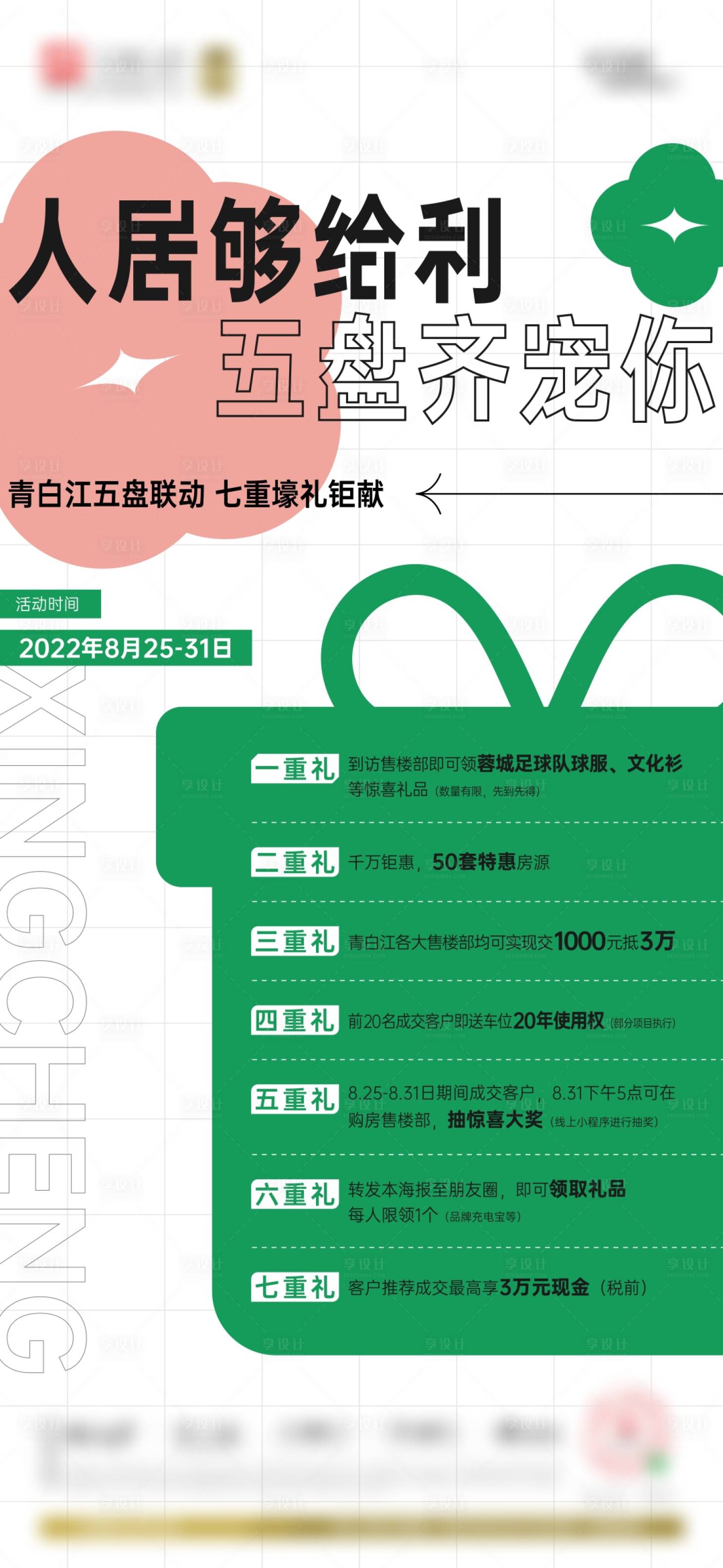源文件下載【享設計】搜索編號：93440015459293915【地產五盤聯動海報】