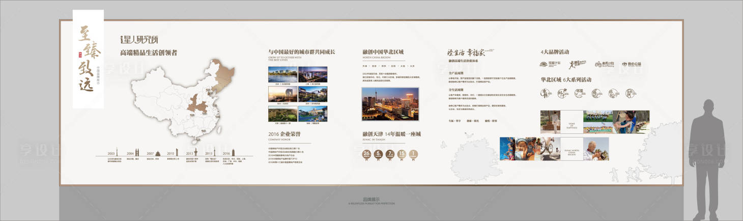 源文件下载【享设计】搜索编号：34810015104569556【地产企业品牌墙】