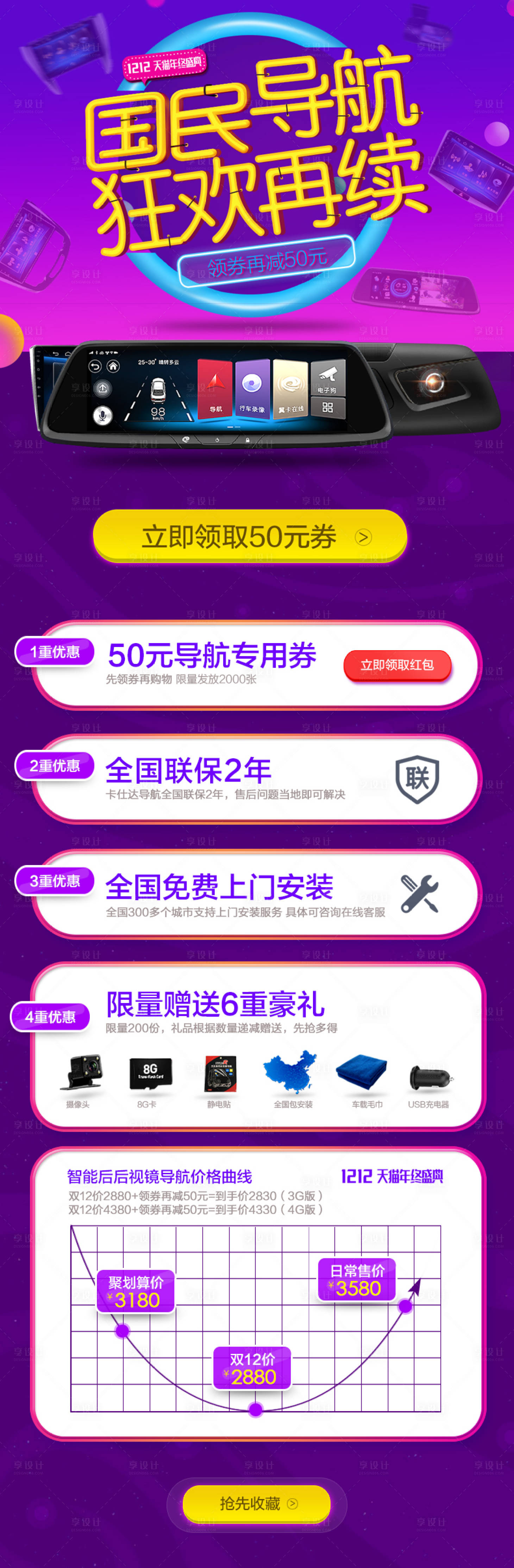 源文件下載【享設(shè)計】搜索編號：13830015556927773【雙12車載后視鏡詳情頁】