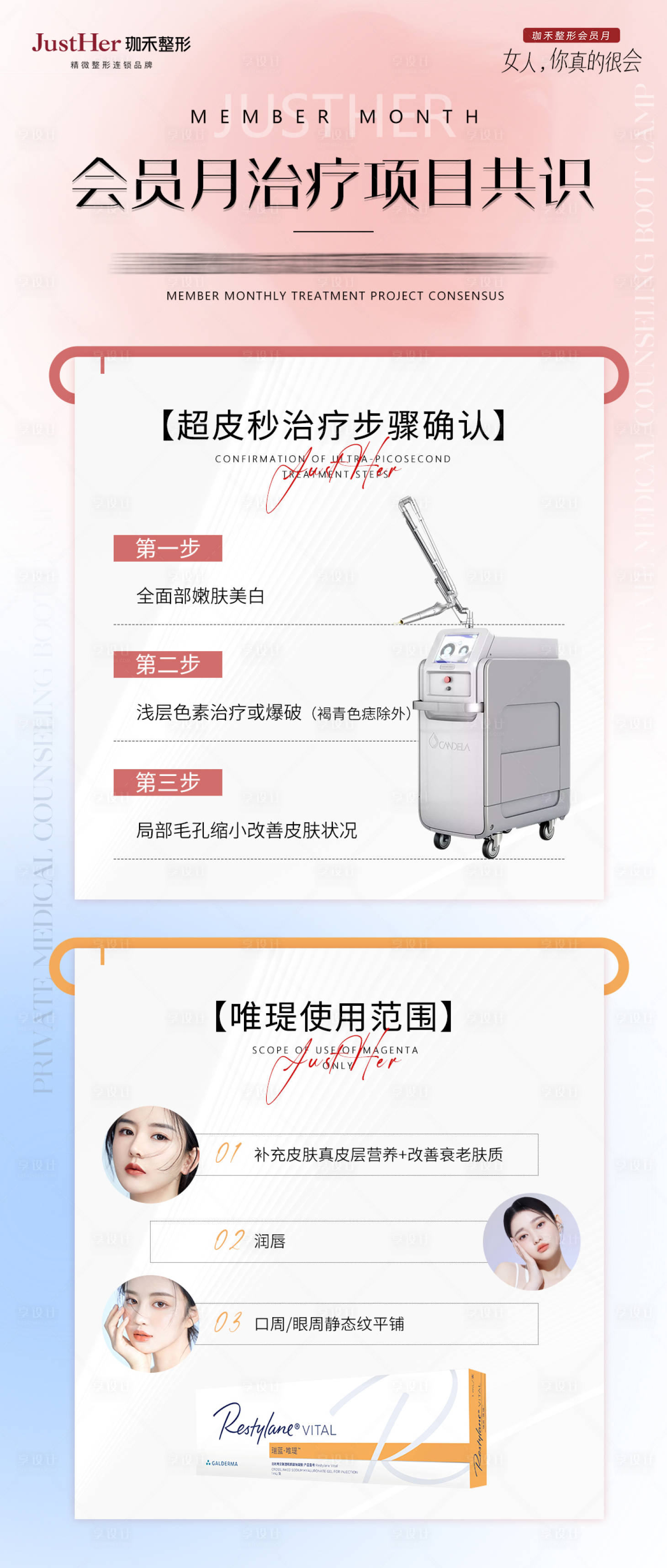 源文件下载【享设计】搜索编号：93050015125059876【超皮秒治疗海报】