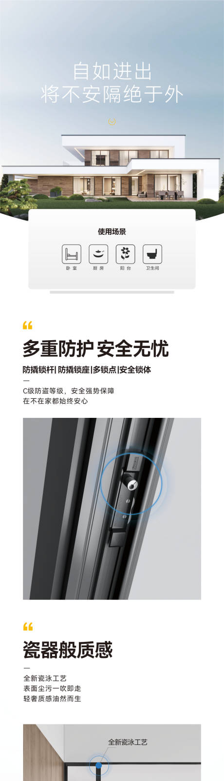 源文件下载【享设计】搜索编号：37400015756823675【门窗价值点长图海报】