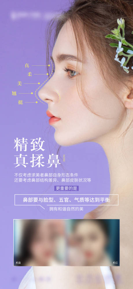 源文件下载【医美鼻子整形项目海报】编号：28890015709592016