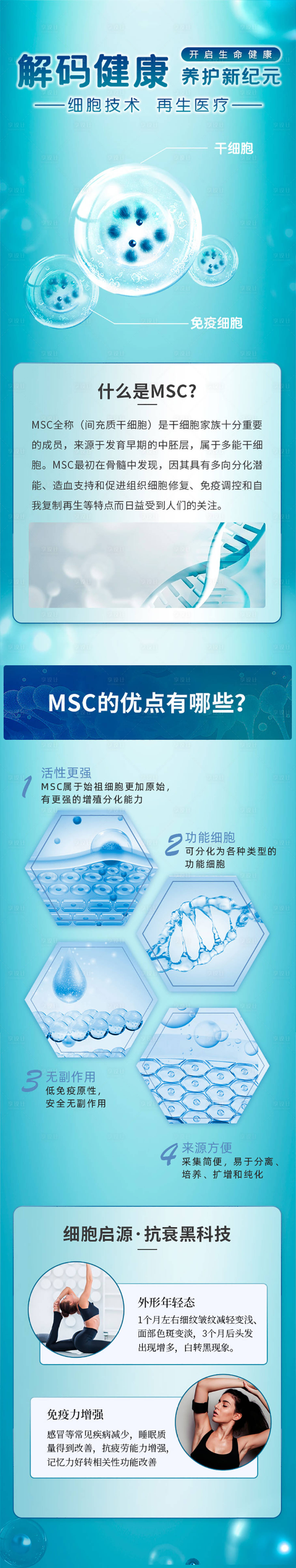 源文件下载【享设计】搜索编号：18320015702614486【生物启源再生疗法系列海报】