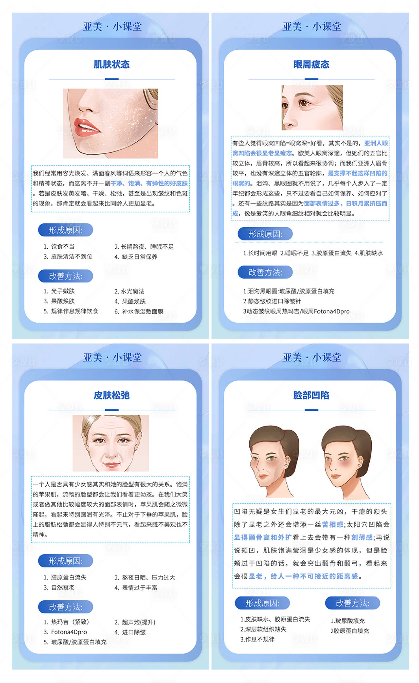 源文件下載【享設計】搜索編號：11700015137025998【醫美科普小知識系列海報】