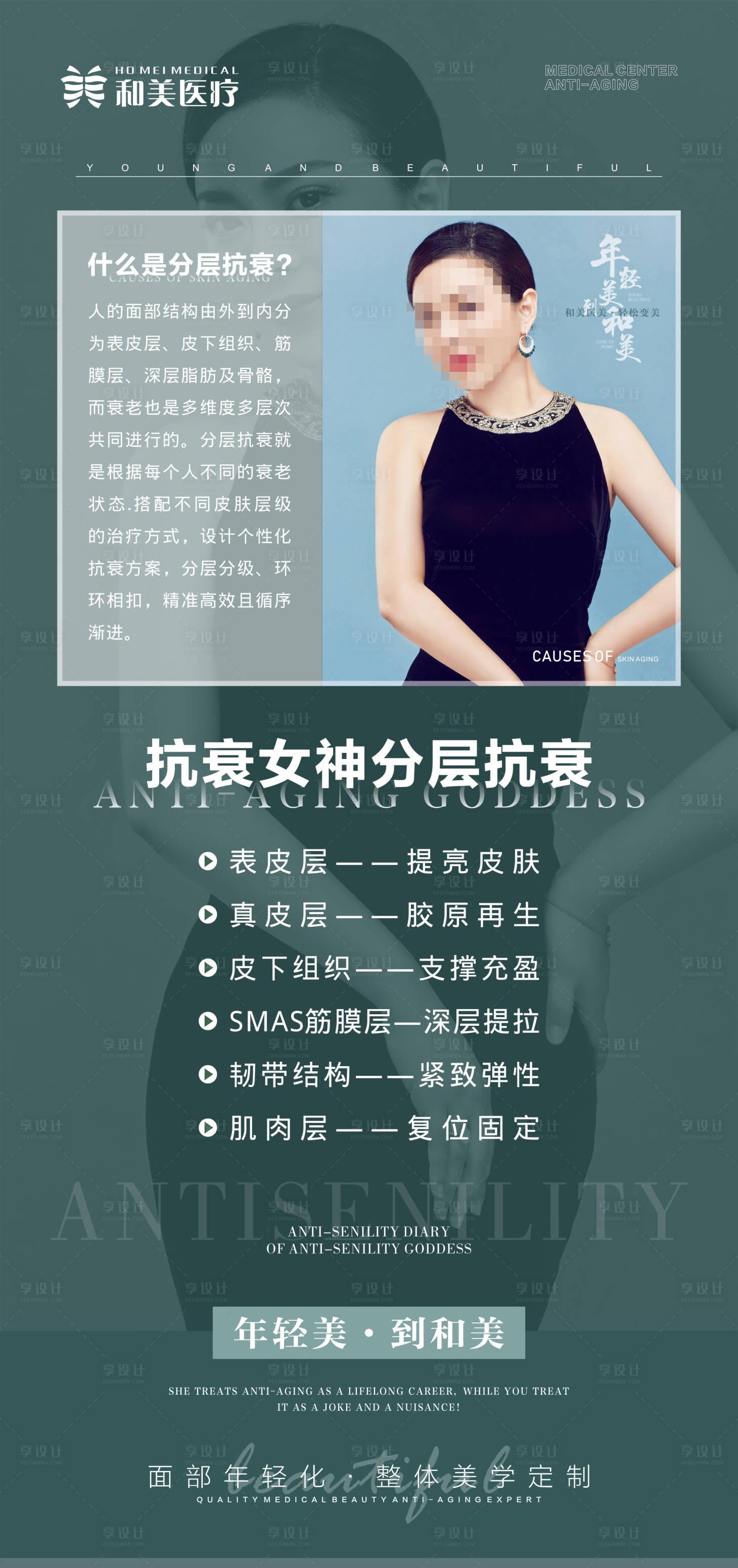 源文件下載【享設計】搜索編號：14030015629768033【分層抗衰醫美海報】