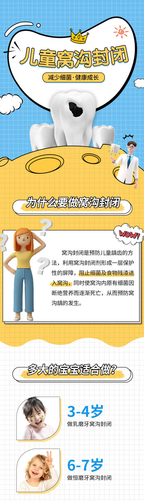 源文件下载【儿童窝沟封闭详情页】编号：17440015675037671
