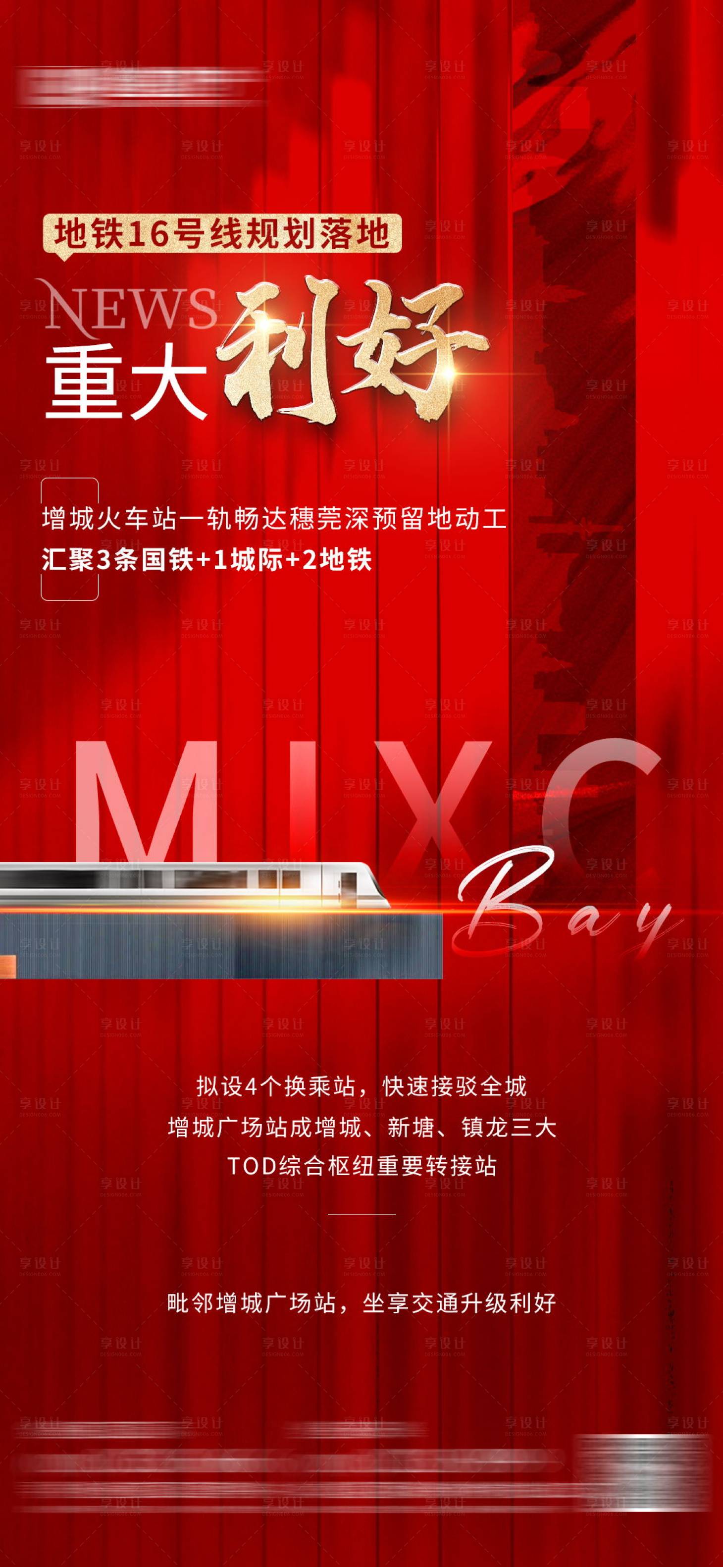 源文件下載【地產利好交通海報】編號：38500015561308443