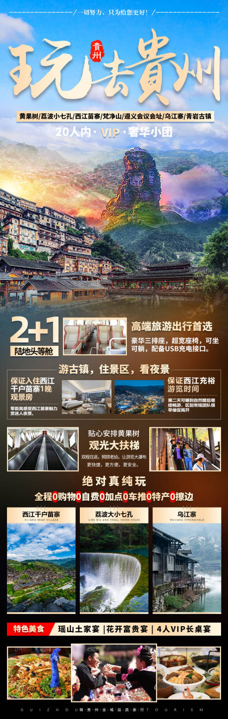源文件下载【贵州旅游长图海报】编号：87100015531063771