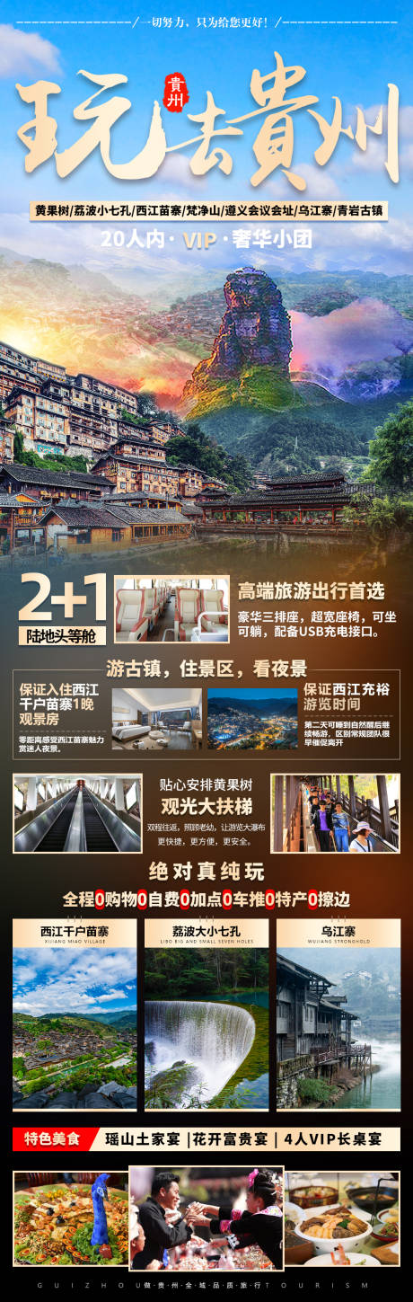 编号：20230322100812268【享设计】源文件下载-贵州旅游长图海报