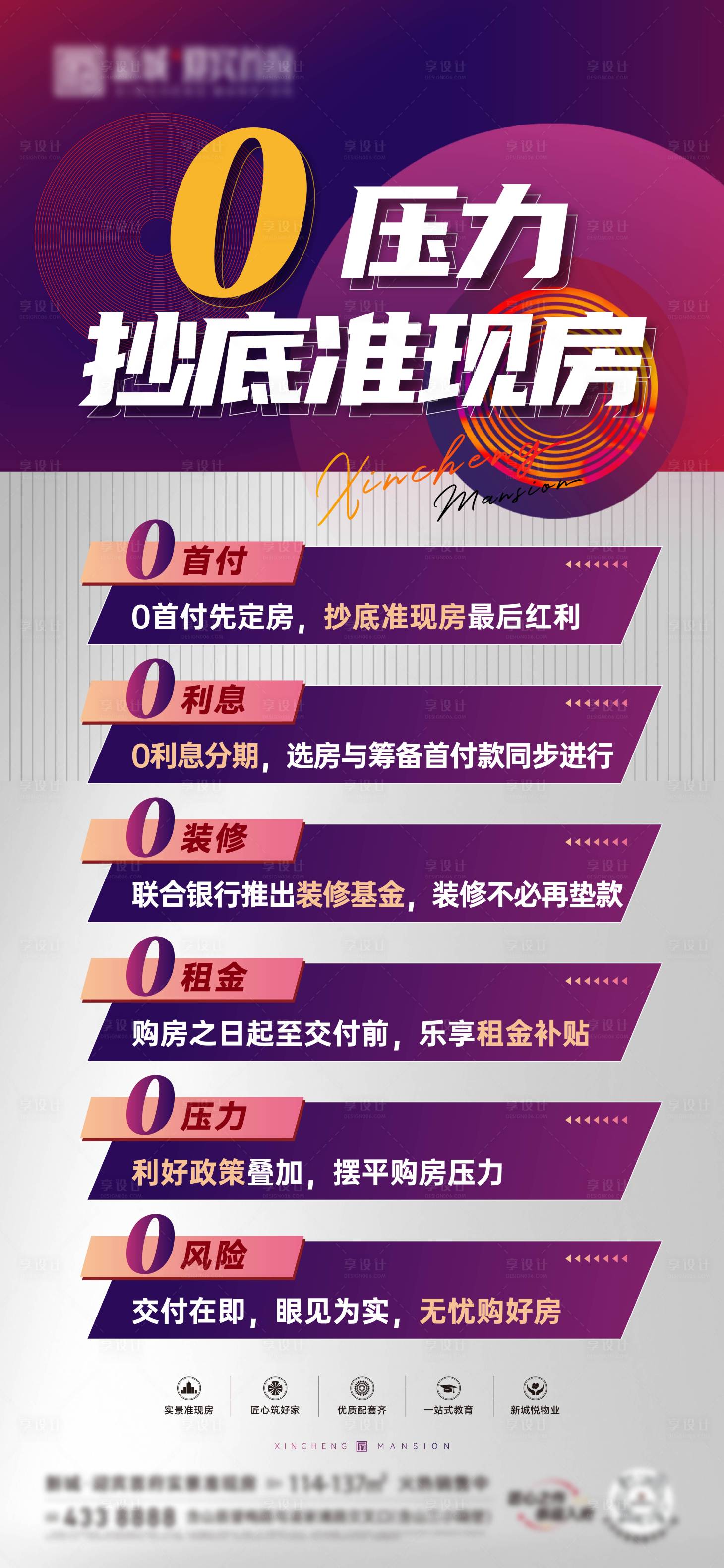 源文件下载【地产购房0压力展架】编号：34530015489092365