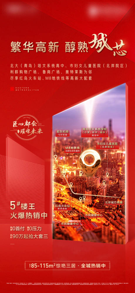 源文件下载【地产区位价值点海报】编号：48460015588247480