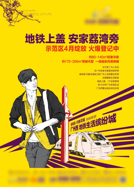 源文件下载【地产竖版主画面地铁海报】编号：16830015135302978