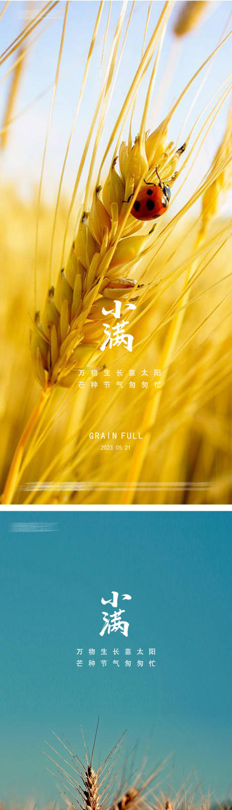 源文件下載【享設計】搜索編號：48740016019126898【小滿24節氣海報】