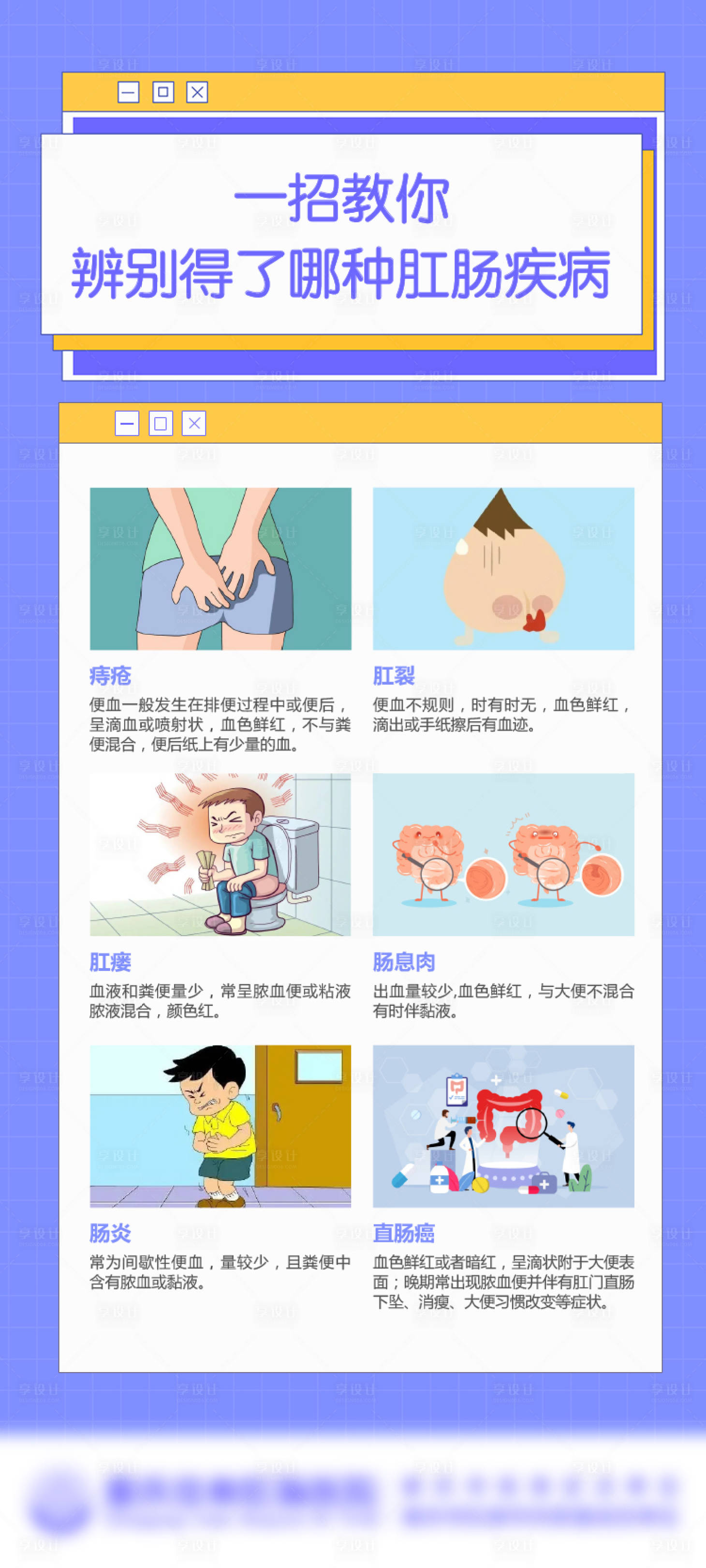 源文件下載【享設計】搜索編號：85890016295886393【醫(yī)療肛腸科普海報】