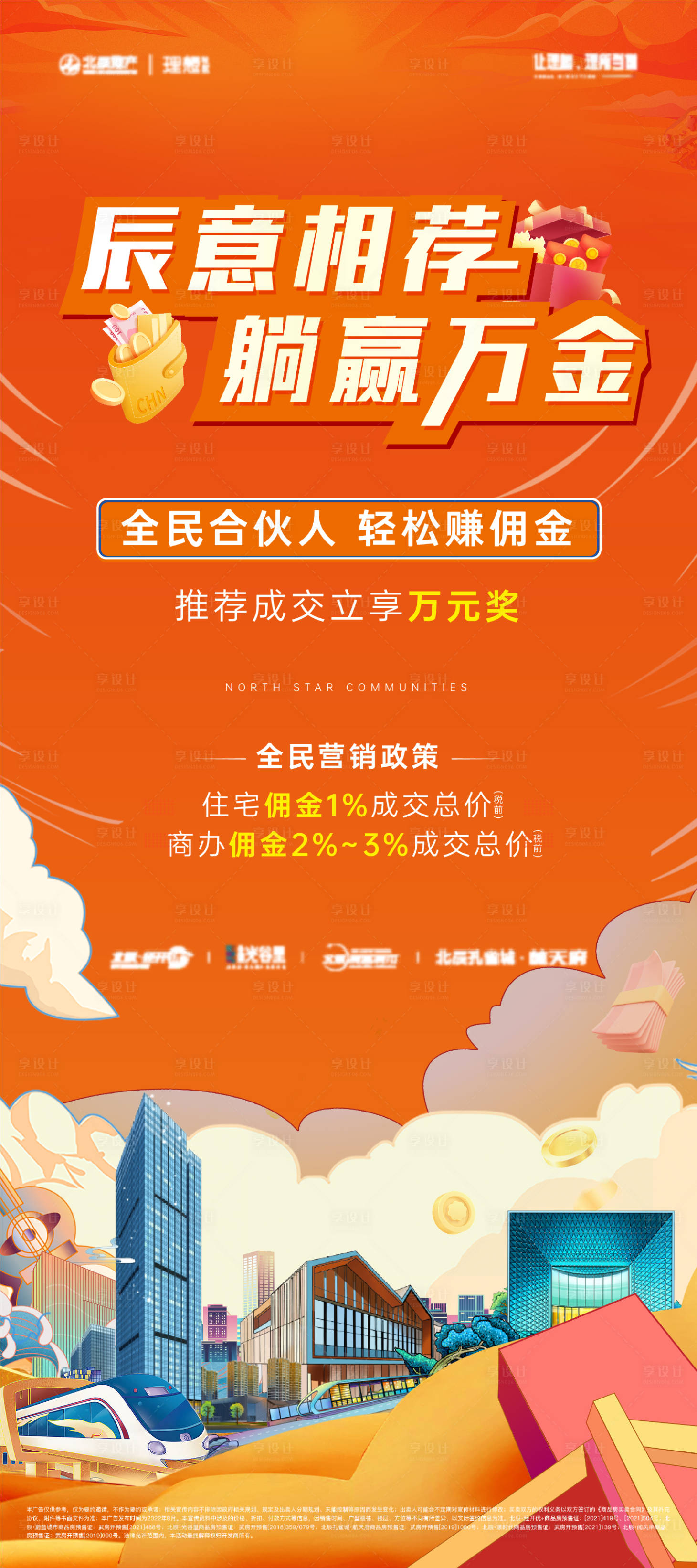 源文件下載【享設計】搜索編號：11460016102259898【轉介全民經紀人海報】