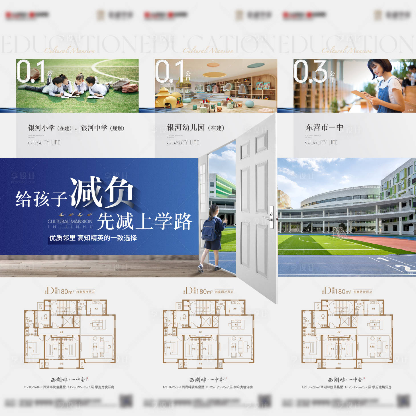 源文件下載【享設計】搜索編號：56130016324262625【地產教育資源價值點三宮格長圖海報】